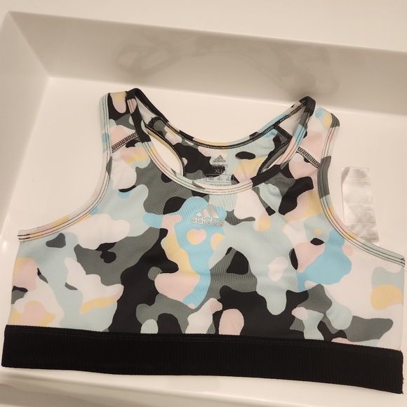 Adidas TECHFIT ALLOVER PRINT BRA - Picture 3 of 6